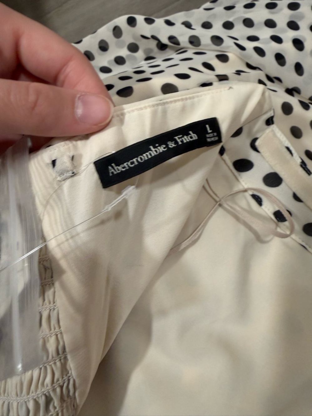 Abercrombie and Fitch Polka Dot Strapless Dress - Picture 6 of 6